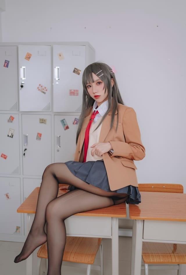 果咩酱w NO.043 麻衣校服[30P-434M]