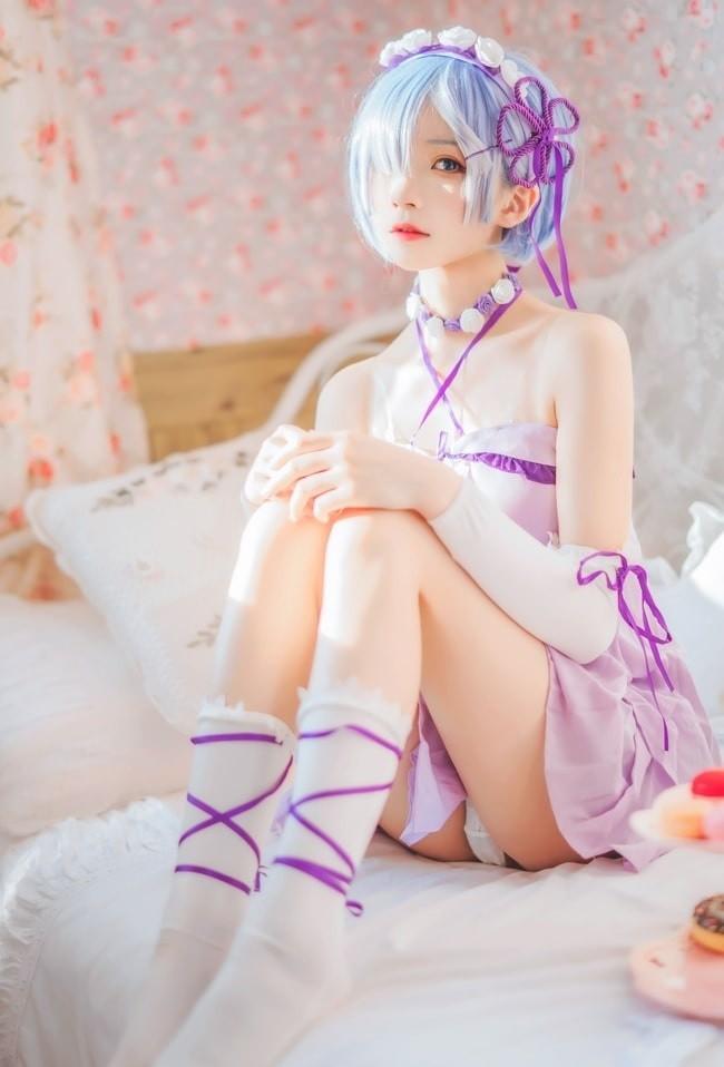 桜桃喵 – NO.133 蕾姆小睡裙[24P-410MB]