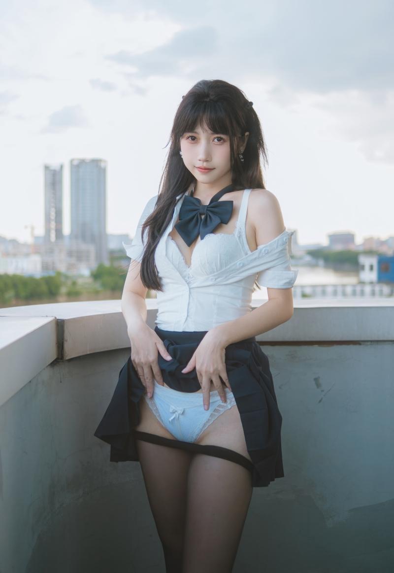 不呆猫 JK学妹户外【59P-390MB】-收藏版