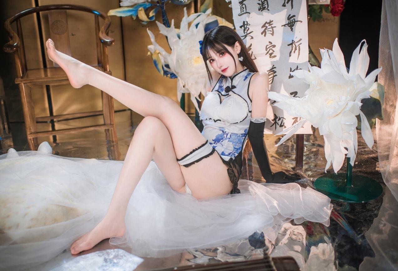 羽生三未 – 艳娘幻梦谭 瓶儿 青花瓷旗袍-精美资源