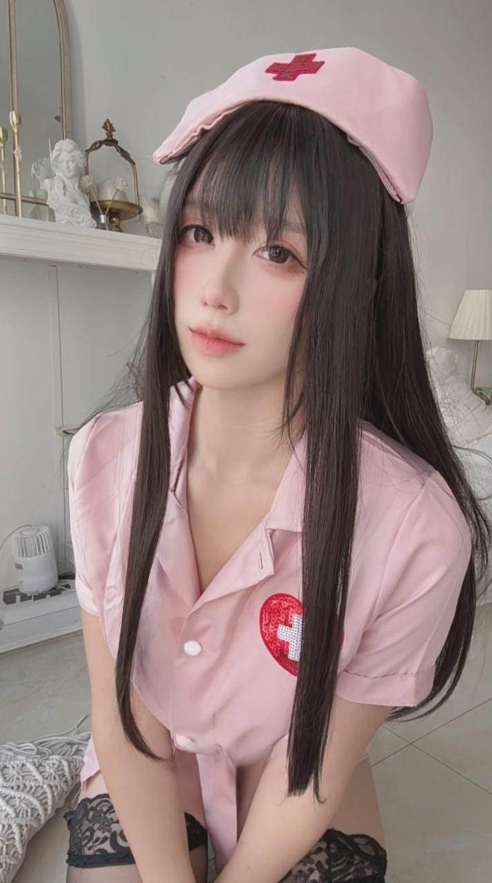 九曲Jean – 粉色护士-最佳作品