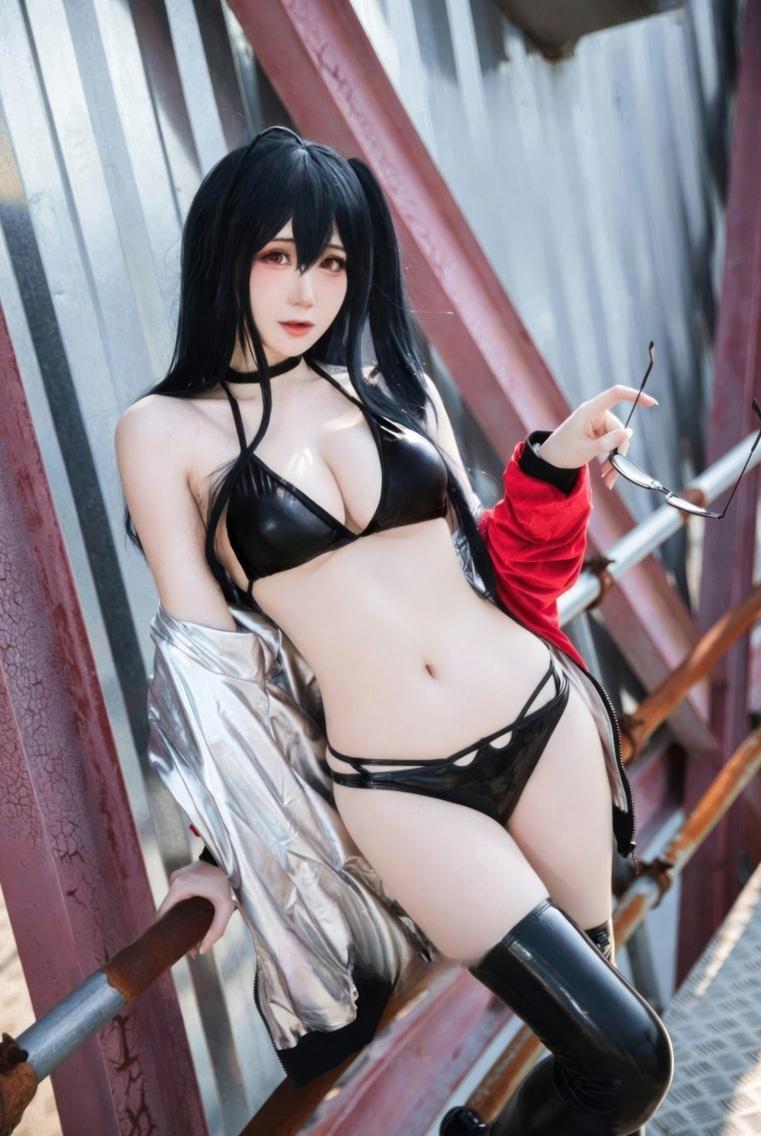焖焖碳 碧蓝航线 大凤 赛车服-性感美女